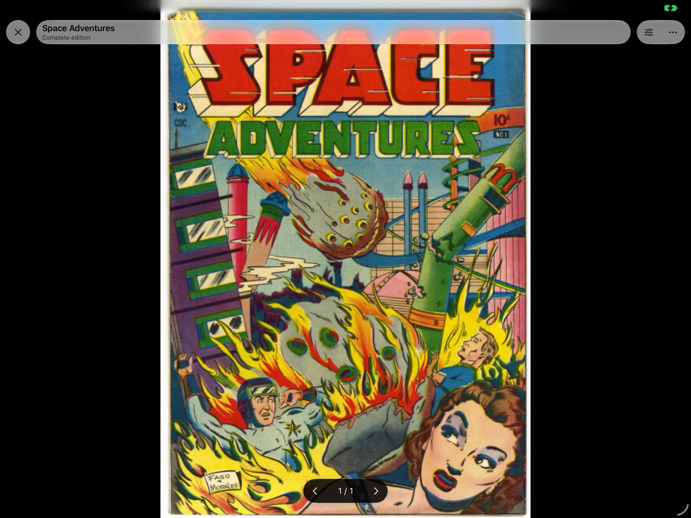 Manko comic on iPad